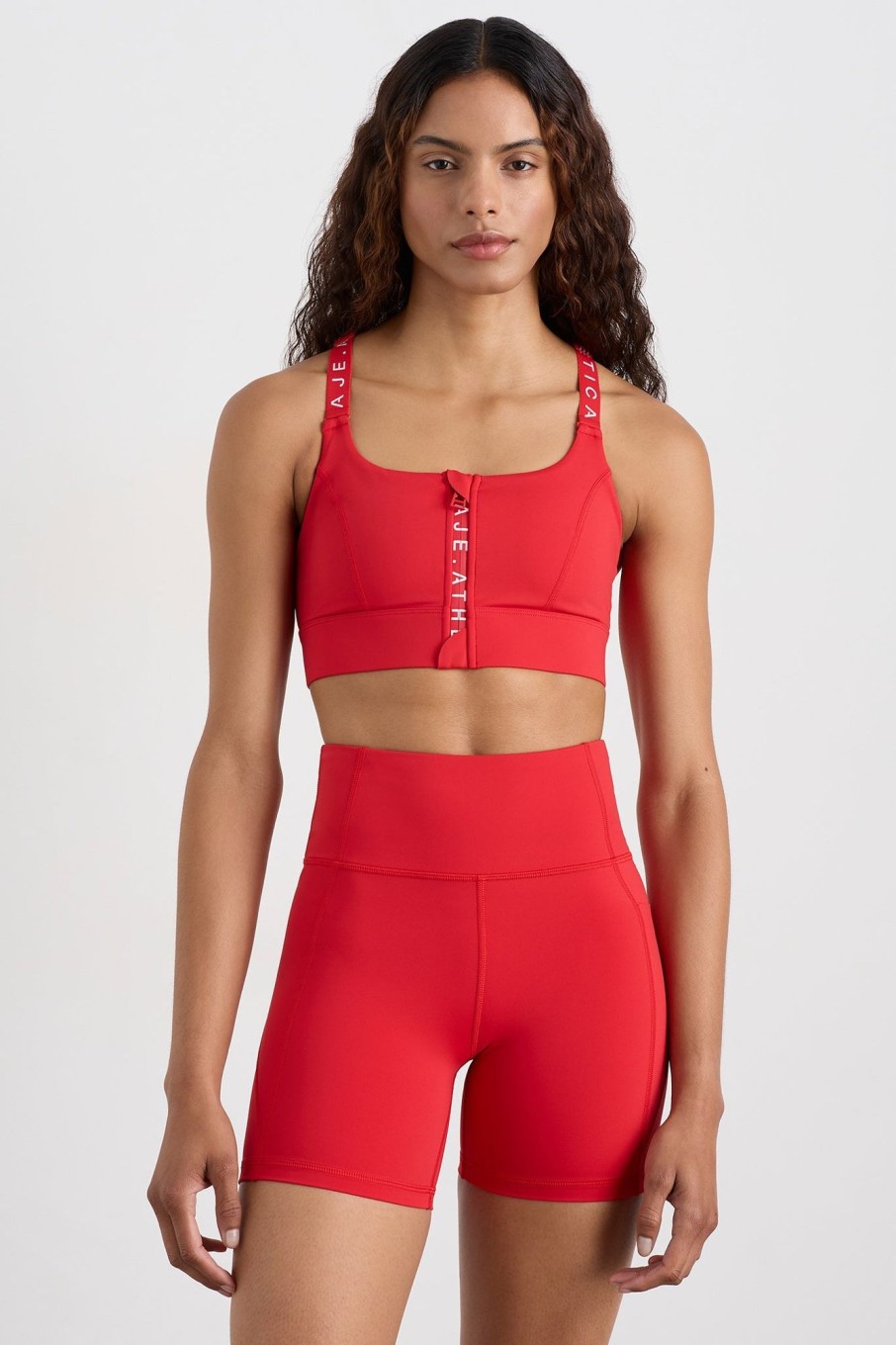 Tops Aje ATHLETICA | Mesh Racer Back Bra 304 Passionate Red