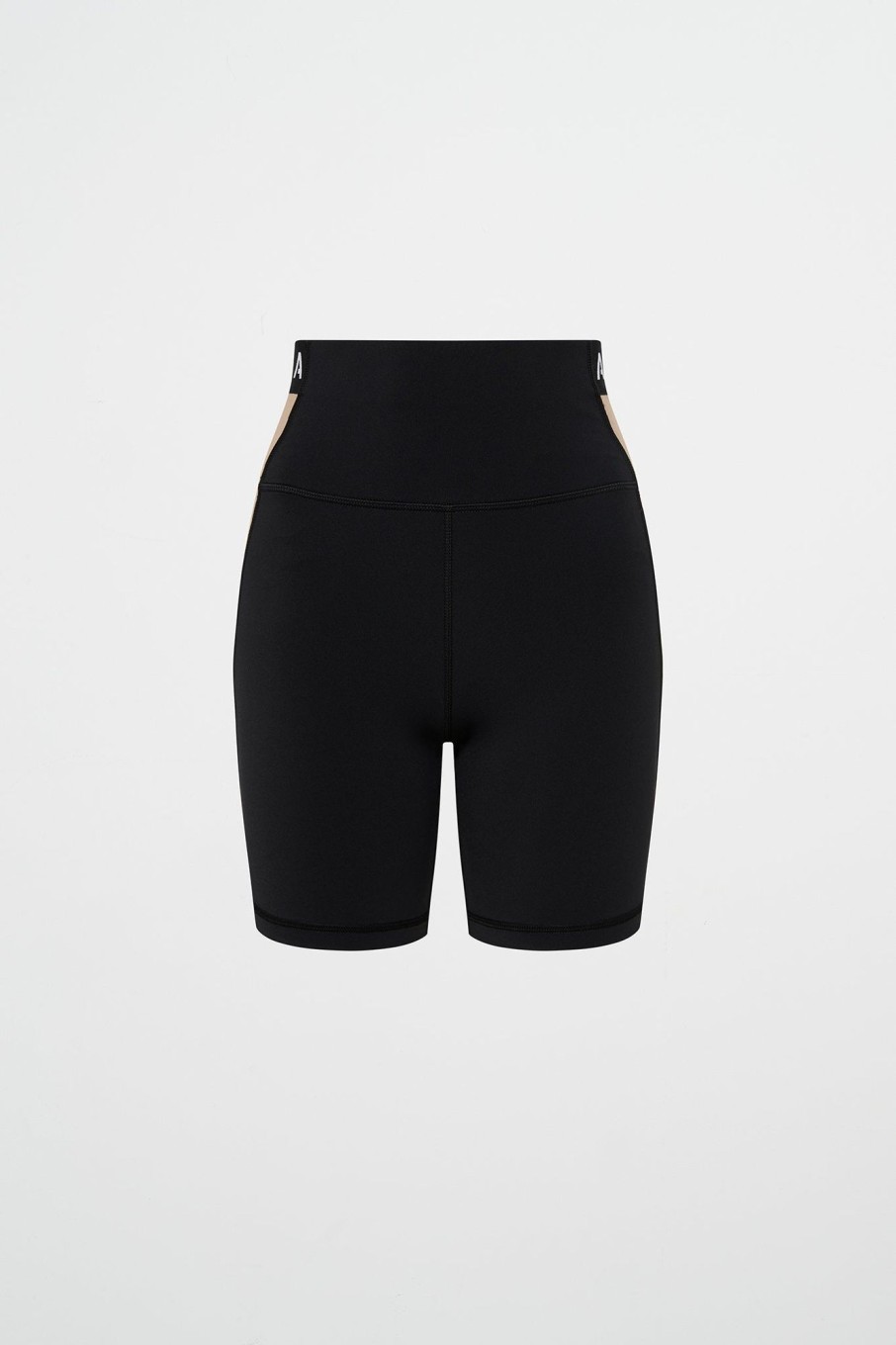 Bottoms Aje ATHLETICA | Mid Length Logo Bike Short 250 Black/Dune