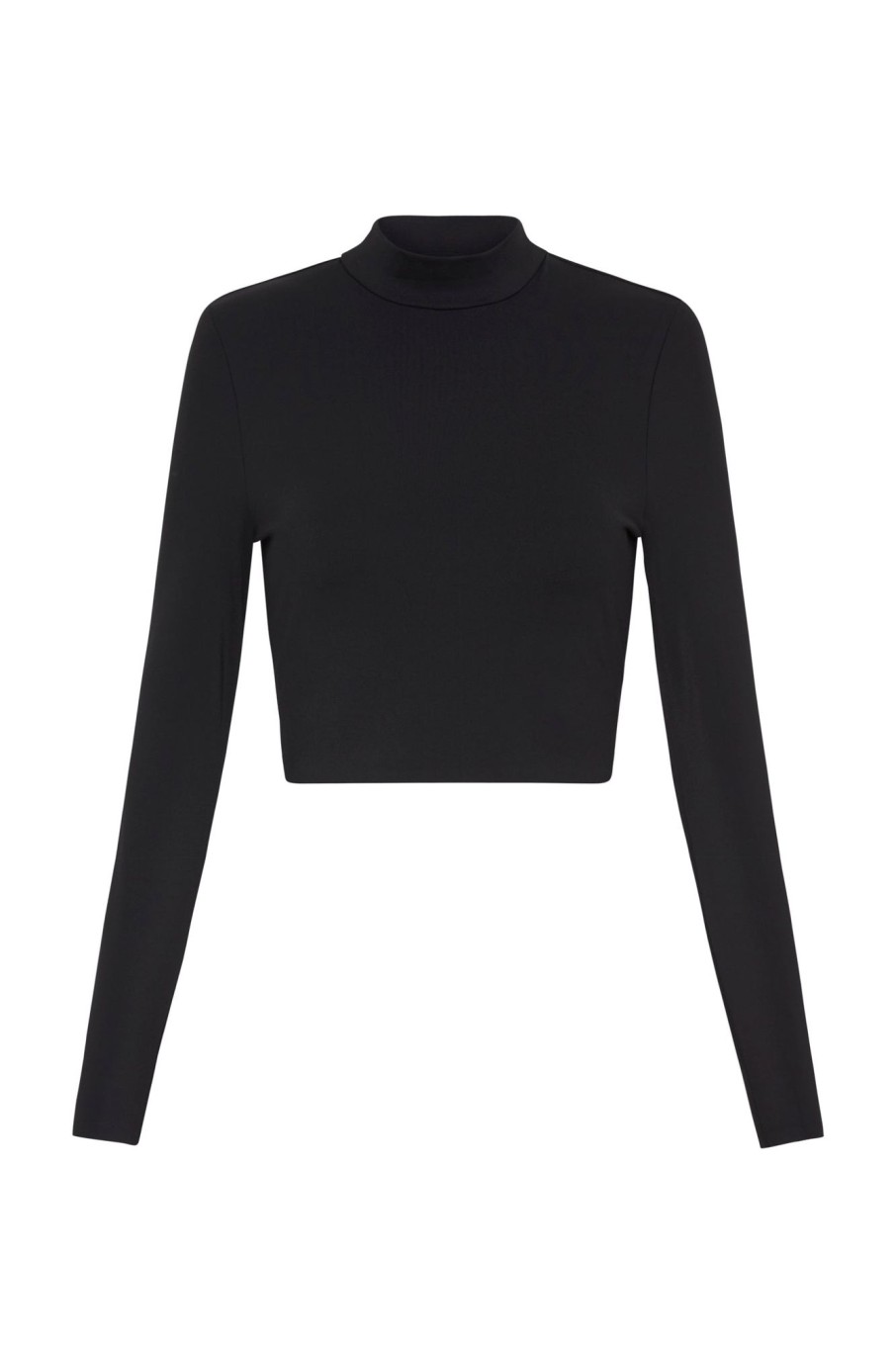 Tops Aje ATHLETICA | Open Back Long Sleeve Crop Top 315 Black