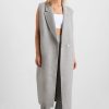 Outerwear Aje ATHLETICA | Split Back Sleeveless Coat 760 Grey Marle