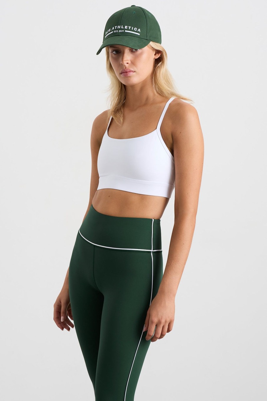 Tops Aje ATHLETICA | Square Neck Sports Bra 307 White