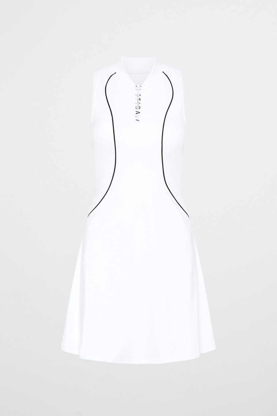 Outerwear Aje ATHLETICA | Active Tennis Dress White/Black Logo