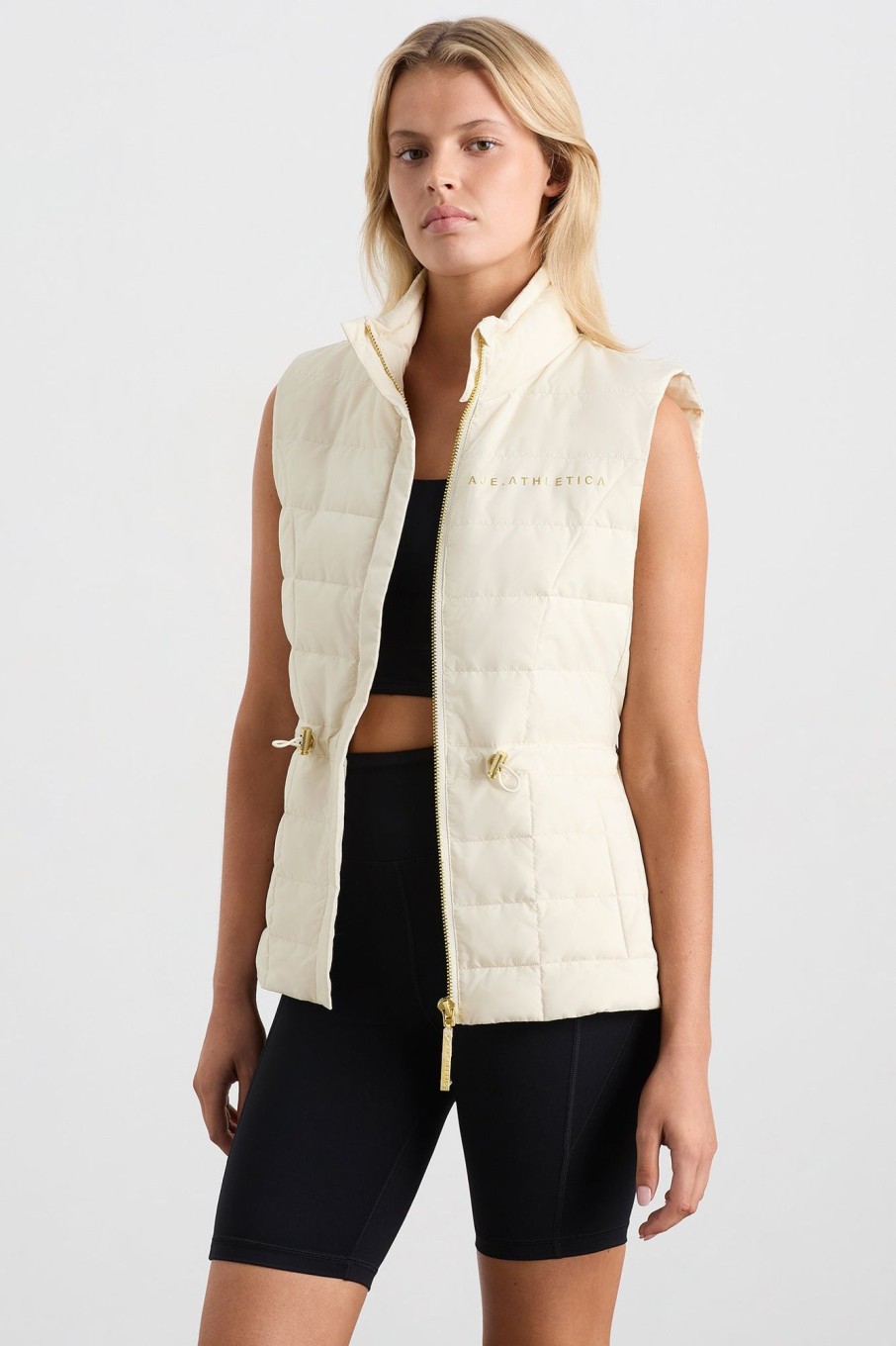 Outerwear Aje ATHLETICA | Essential Puffer Vest 721 Light Ivory