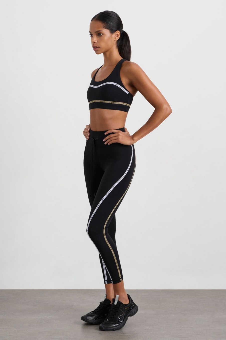 Bottoms Aje ATHLETICA | Taped Drawcord 7/8 Legging 238 Black/Multi