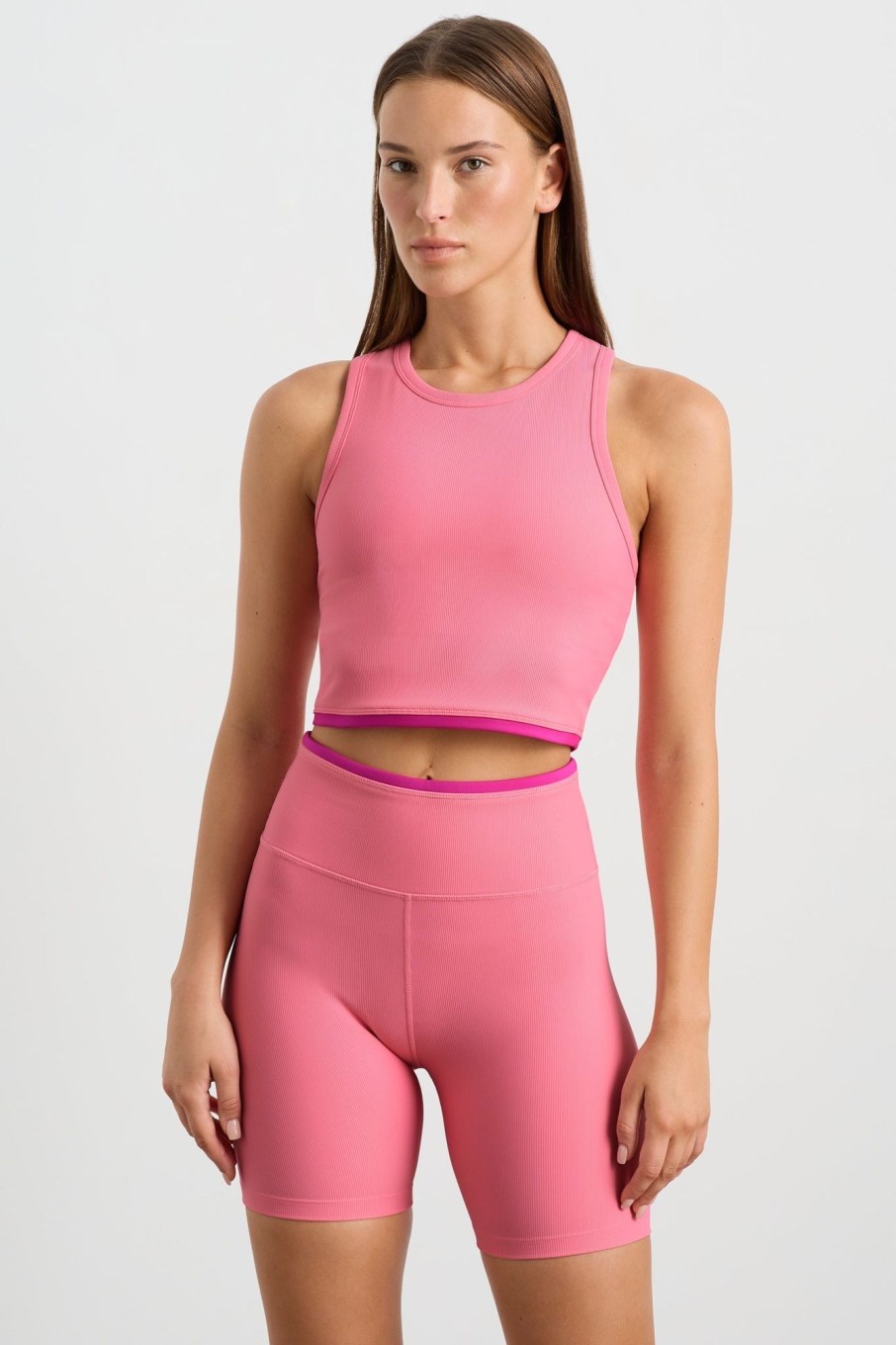 Tops Aje ATHLETICA | Ribbed Active Tank 135 Deep Blush