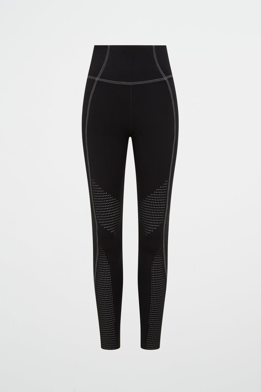 Bottoms Aje ATHLETICA | Classic Laser Cut Full Length Legging 202 Black/White