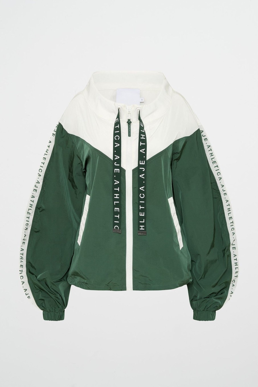 Outerwear Aje ATHLETICA | Logotape Spray Jacket 762 Pine Green White