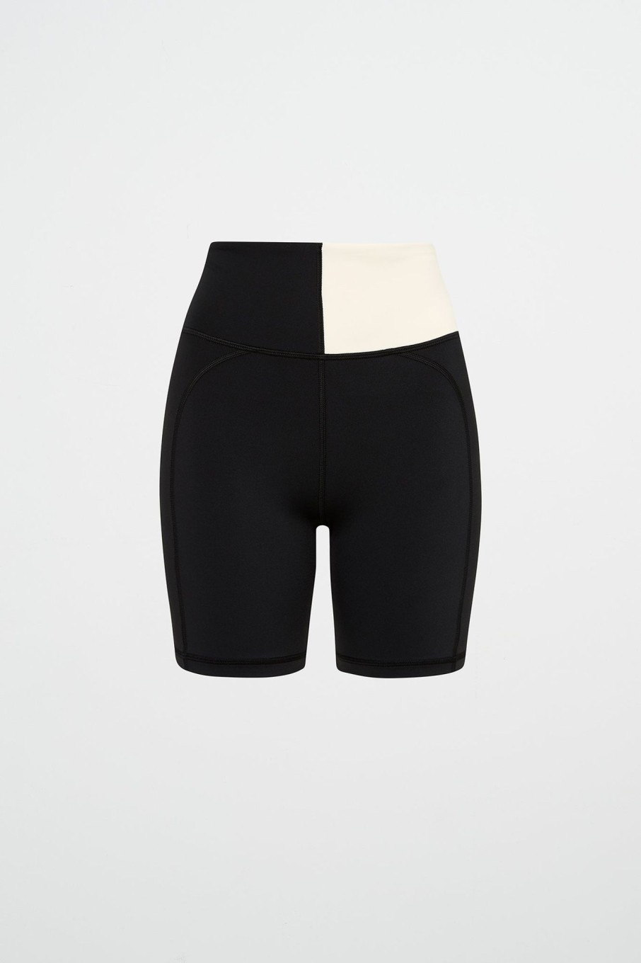 Bottoms Aje ATHLETICA | Spliced Bike Short 633 Black Limestone Beige