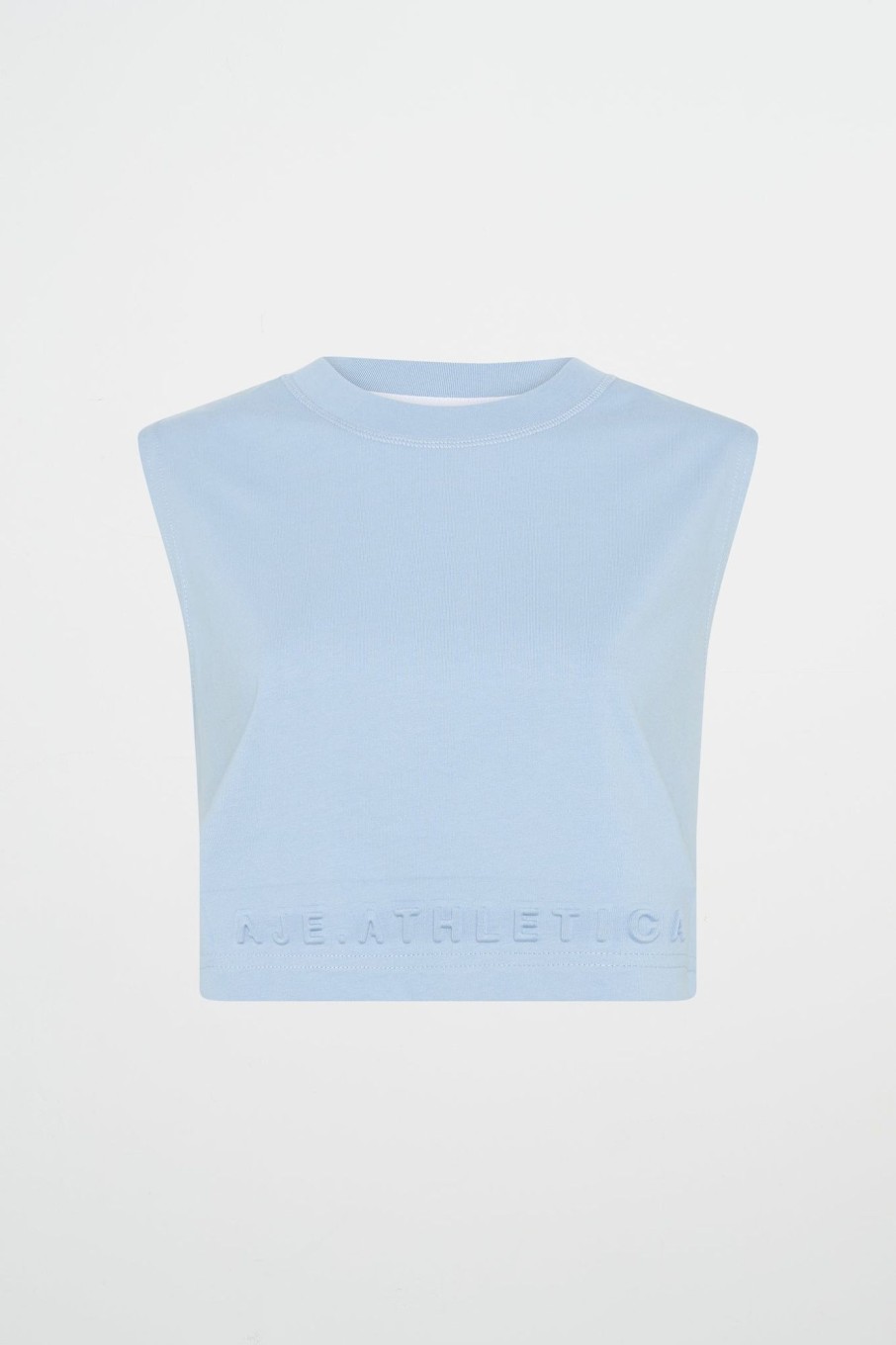 Tops Aje ATHLETICA | Cropped Logo Tank 106 Steel Blue