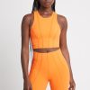 Bottoms Aje ATHLETICA | High Rise Mid Length Bike Short 615 Orange