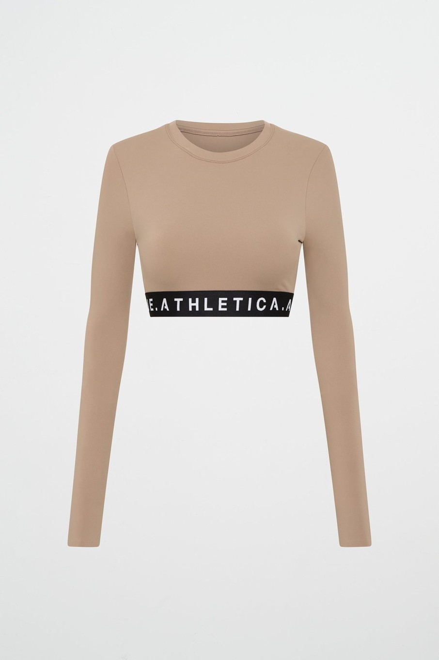 Tops Aje ATHLETICA | Contrast Layered Crop Top 380 Dune/Winter White