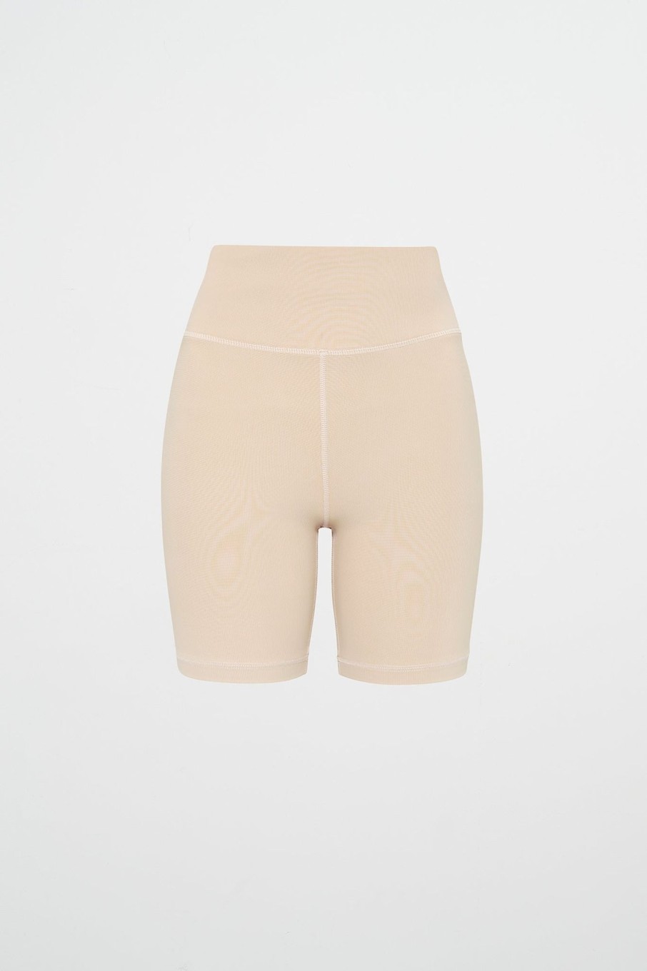 Bottoms Aje ATHLETICA | Ribbed Bike Short 601 Latte Beige