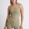 Tops Aje ATHLETICA | Monogram Sports Bra 311 Sage/Forest Green