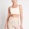 Tops Aje ATHLETICA | Cross Back Sports Bra 323 Light Ivory/Gold