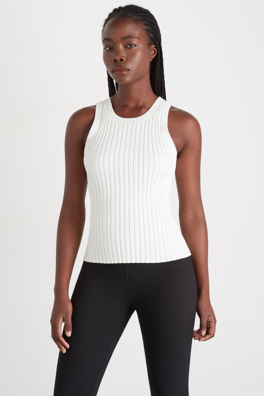 Tops Aje ATHLETICA | Slim Knitted Tank 107 White