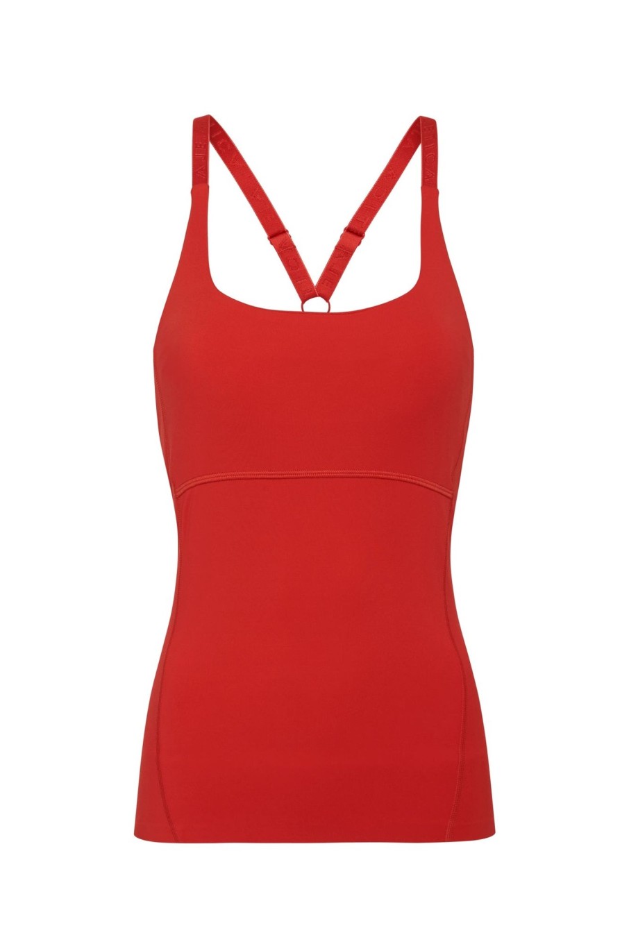 Tops Aje ATHLETICA | Cropped Adjustable Strap Racerback Tank 117 Garnet Red