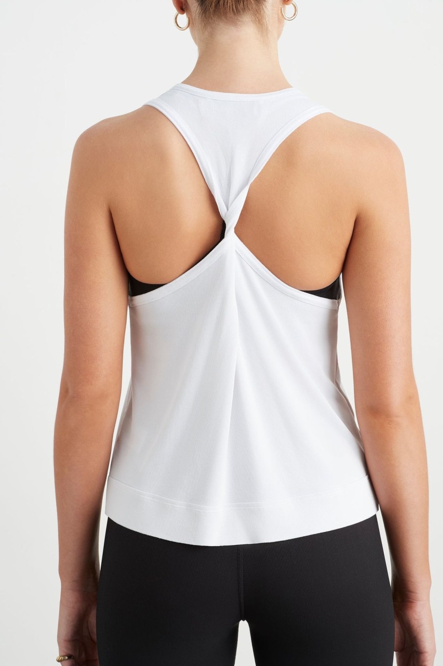 Tops Aje ATHLETICA | Twist Back Tank 137 White/Black