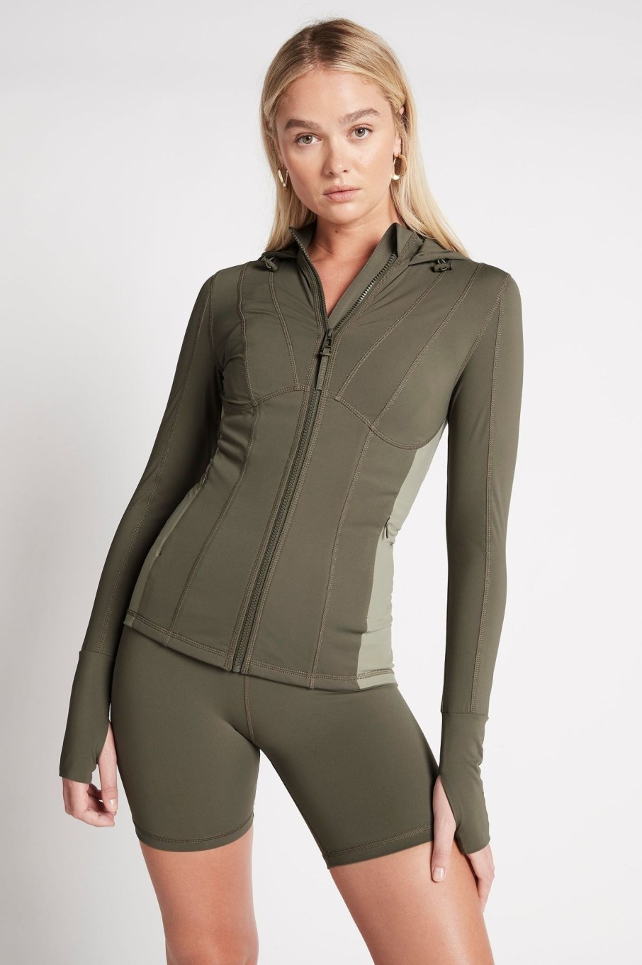 Outerwear Aje ATHLETICA | Zip Up Jacket 709 Forest Green/Sage