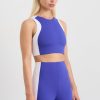 Tops Aje ATHLETICA | Panel Crop Top 336 Electric Blue