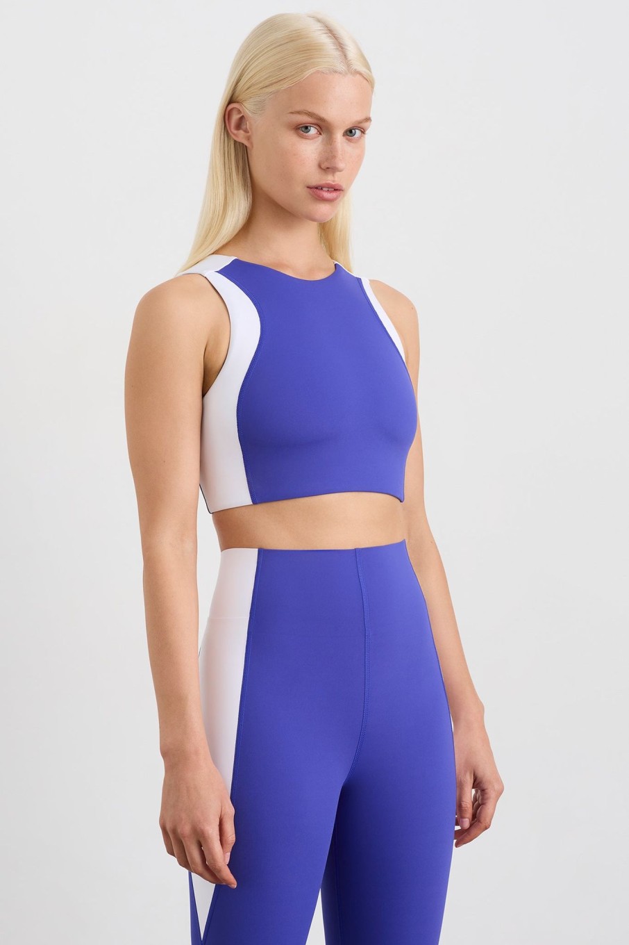 Tops Aje ATHLETICA | Panel Crop Top 336 Electric Blue