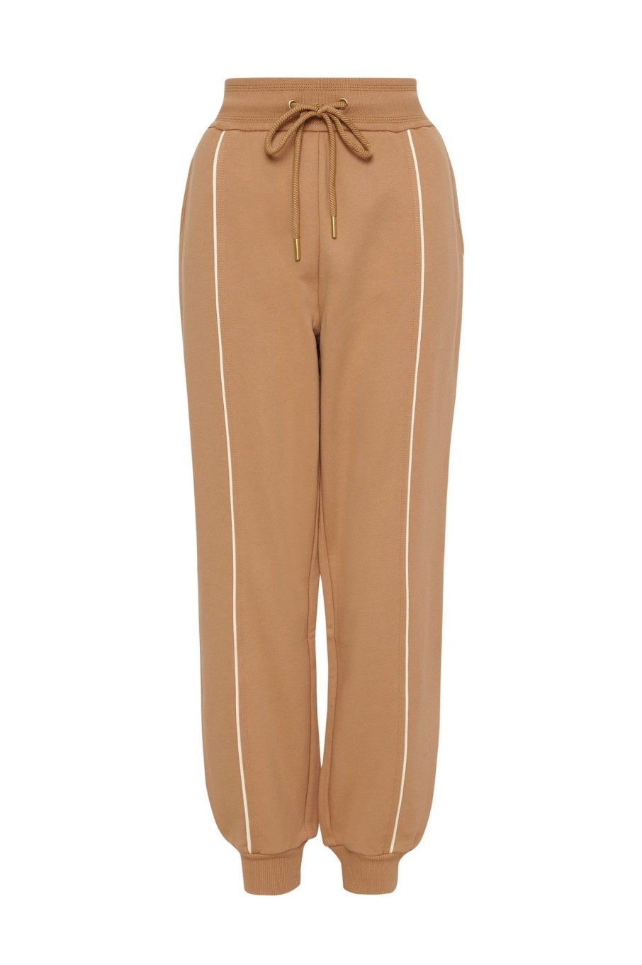 Bottoms Aje ATHLETICA | Fleece Contrast Piping Trackpants 504 Beige/Light Ivory