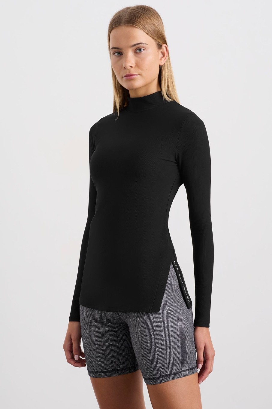 Tops Aje ATHLETICA | Split Hem Mock Top 434 Black