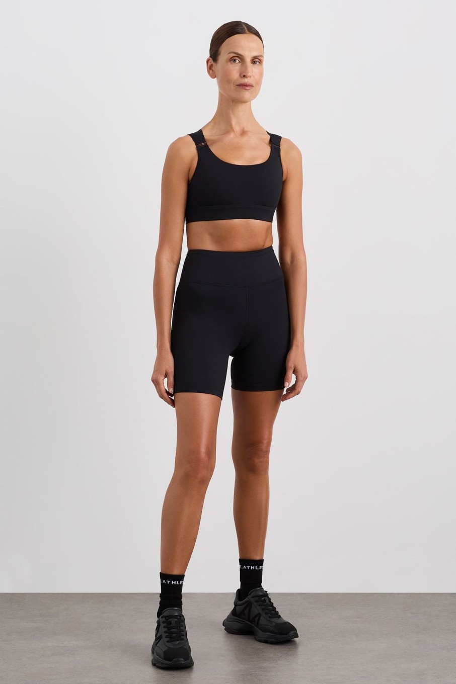 Bottoms Aje ATHLETICA | Peached Mid Length Bike Short 601 Black