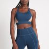 Tops Aje ATHLETICA | Contrast Adjustable Strap Sports Bra 321 Midnight Blue/Beige