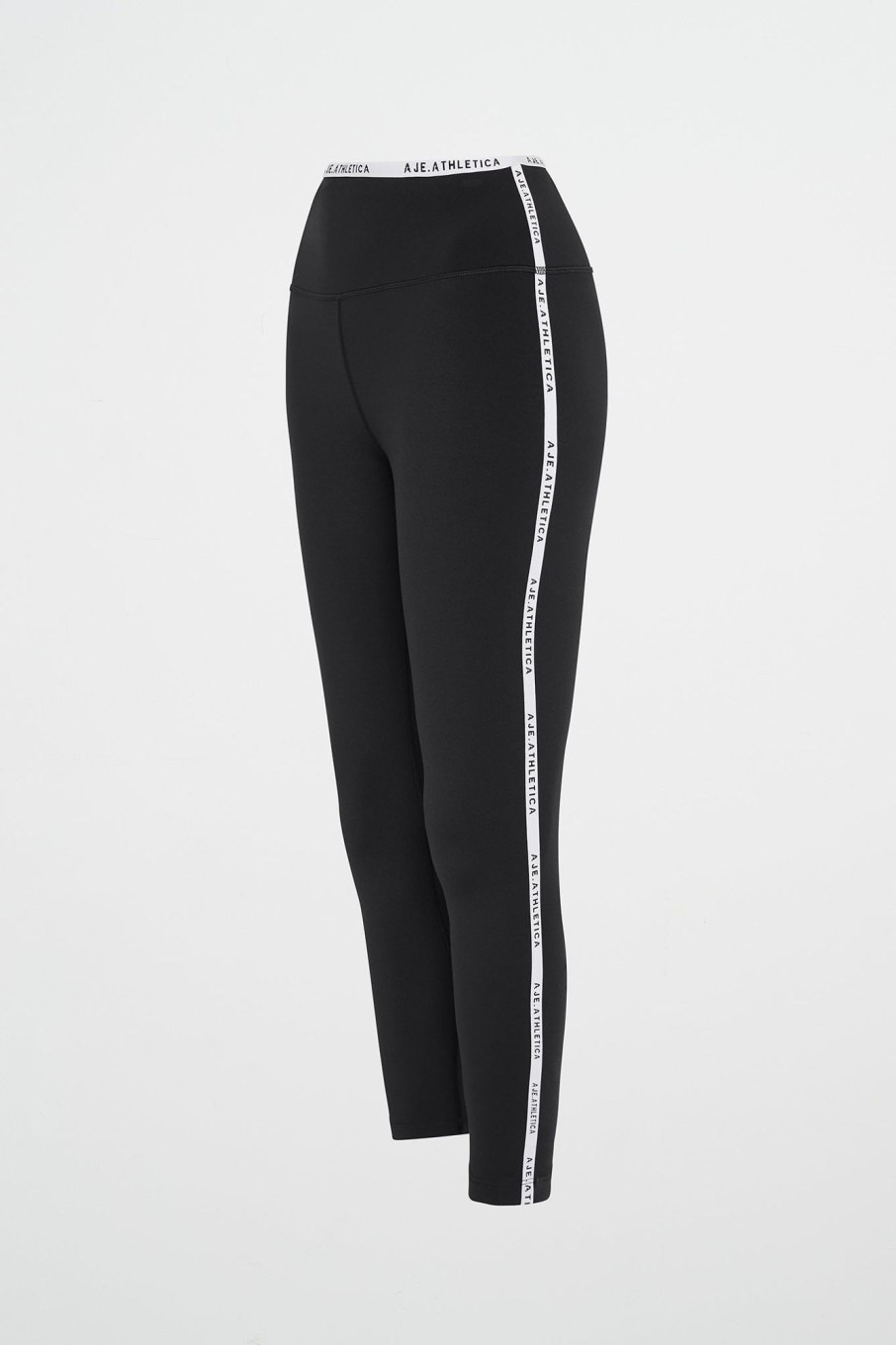 Bottoms Aje ATHLETICA | Logo Tape Seam Ankle Length Legging 203 Black