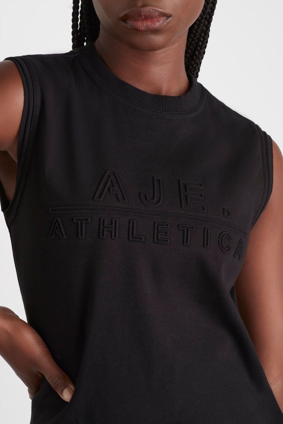 Tops Aje ATHLETICA | Embossed Classic Logo Tank 101 Black