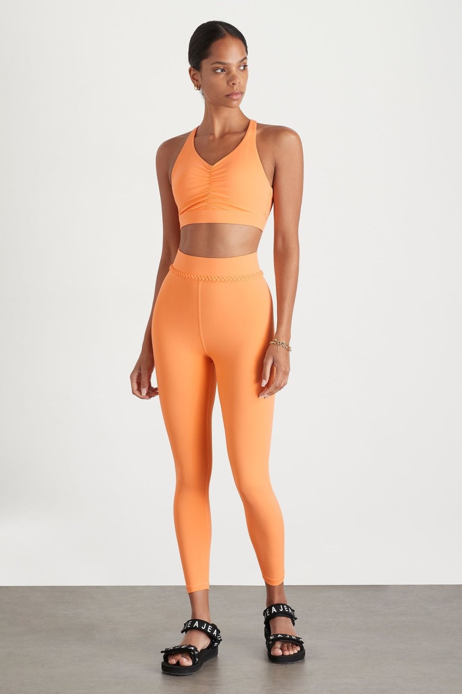 Bottoms Aje ATHLETICA | Braided Waist Legging 232 Soft Apricot