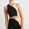 Tops Aje ATHLETICA | Colour Block Crop Top 336 Black/Beige