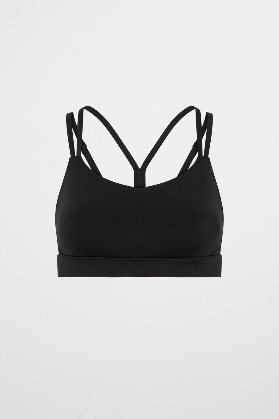 Tops Aje ATHLETICA | Double Strap Sports Bra 323 Black