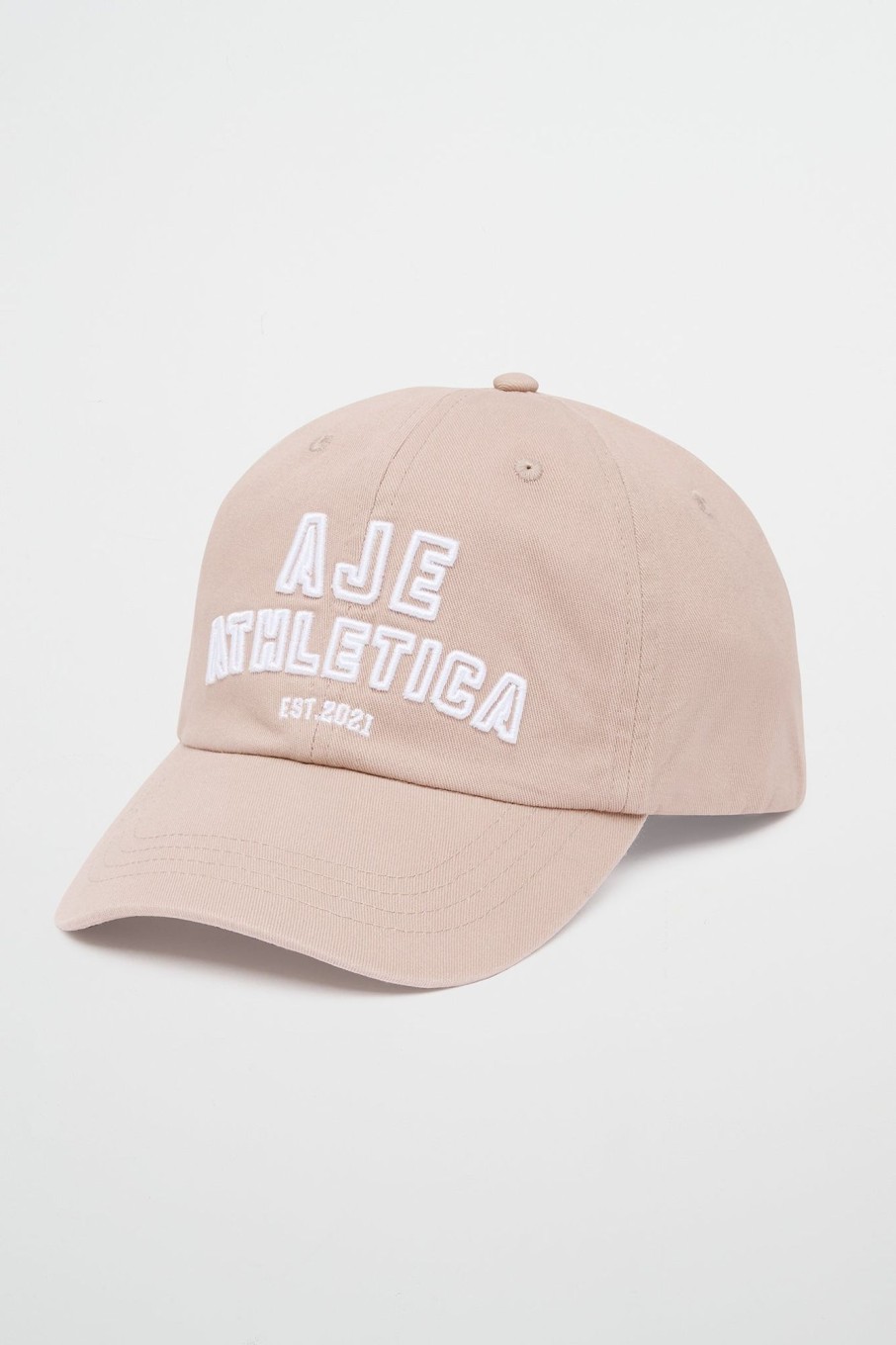 Accessories Aje ATHLETICA | Soft Stacked Sports Cap 901 Stone Beige/White