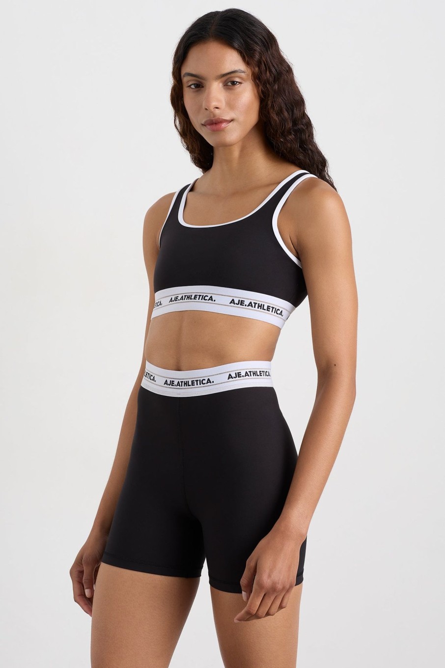 Tops Aje ATHLETICA | Elasticated Sports Bra 337 Black