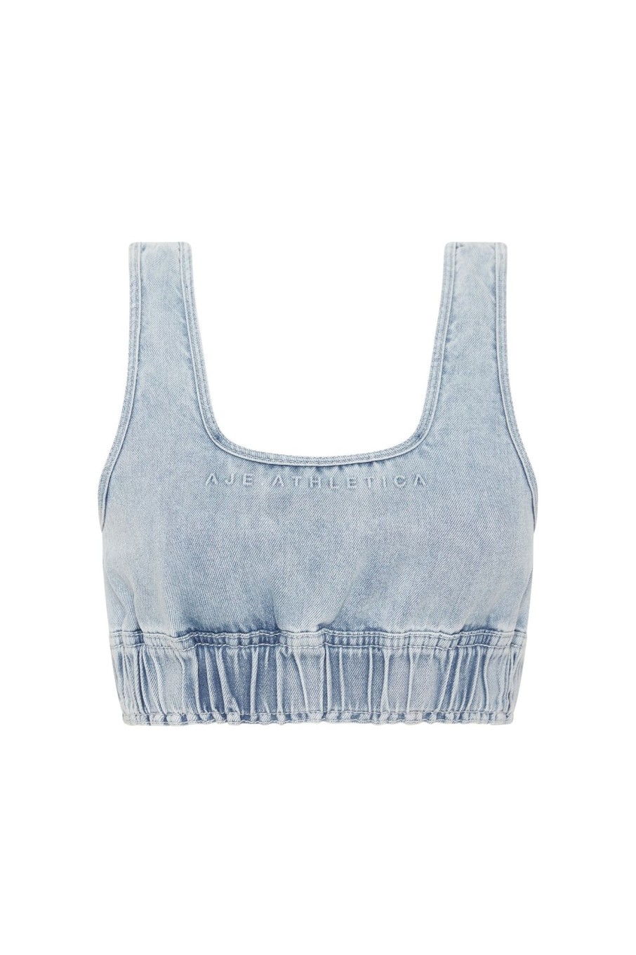 Tops Aje ATHLETICA | Bubble Classic Logo Sports Bra 306 Chambray Blue