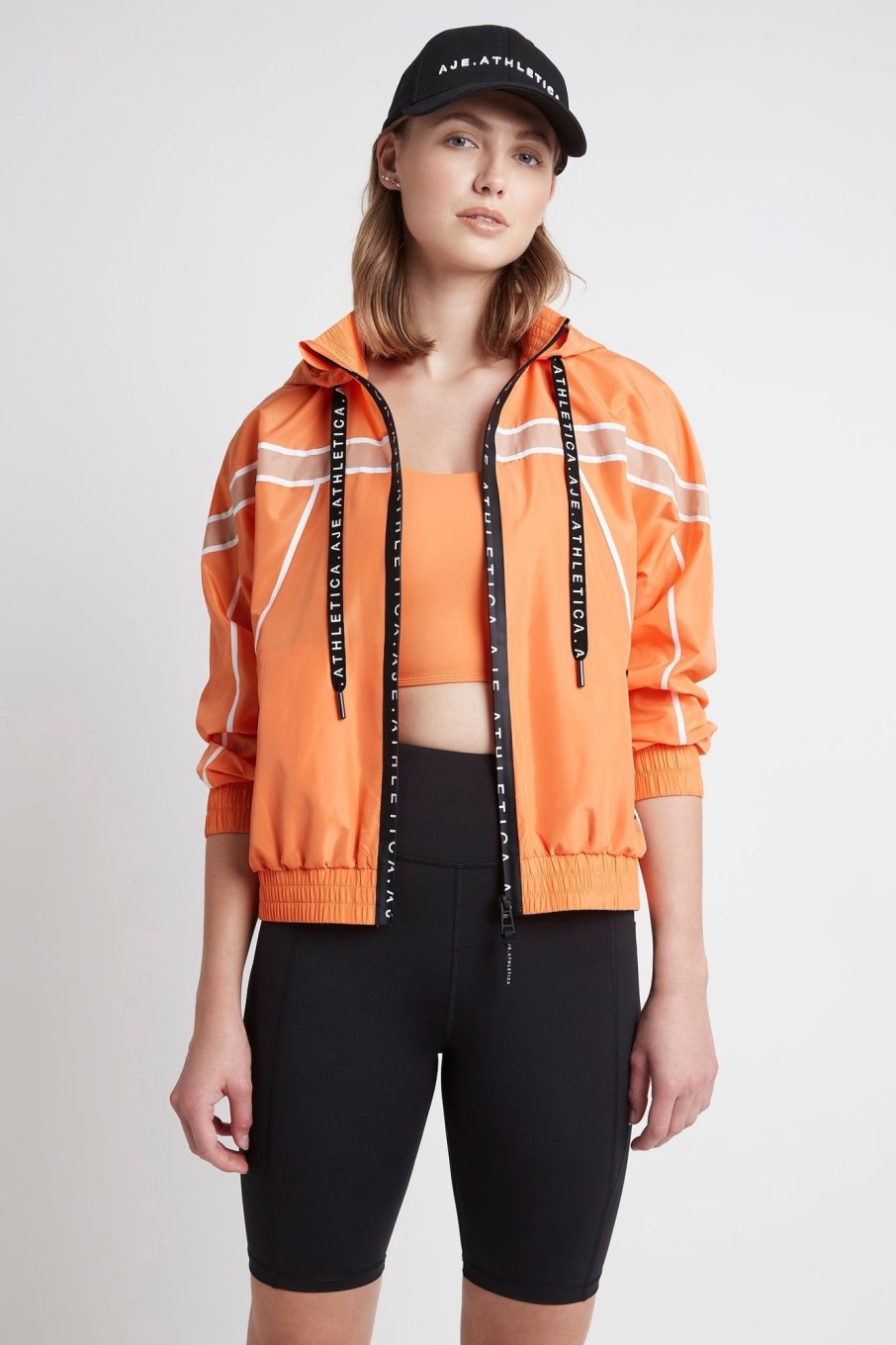 Outerwear Aje ATHLETICA | Spray Jacket 707 Tangerine Orange