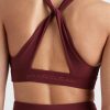 Tops Aje ATHLETICA | Twist Back Sports Bra 335 Burnt Burgundy/Berry