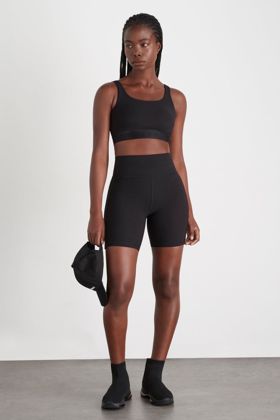 Bottoms Aje ATHLETICA | Essential Mid Length Bike Shorts 601 Black