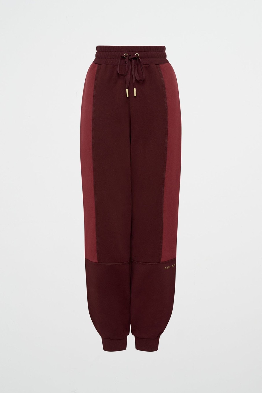 Bottoms Aje ATHLETICA | Terry Track Pants 508 Burgundy Red Currant