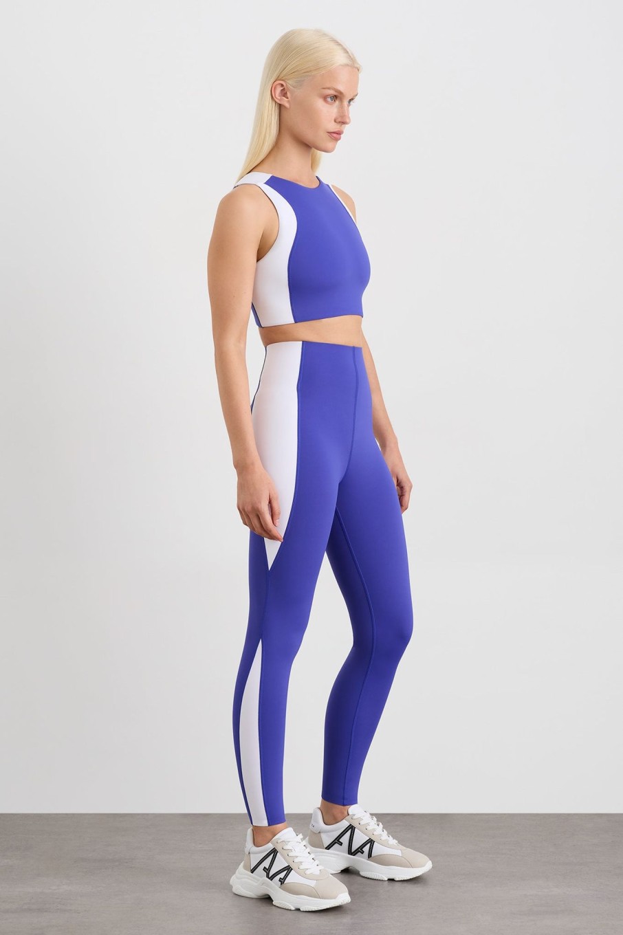 Bottoms Aje ATHLETICA | Colour Block Ankle Length Legging 299 Electric Blue