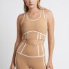 Tops Aje ATHLETICA | Bonded Seam Training Sports Bra 310 Beige/Light Ivory