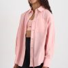 Tops Aje ATHLETICA | Panelled Batwing Shirt 406 Millennial Pink