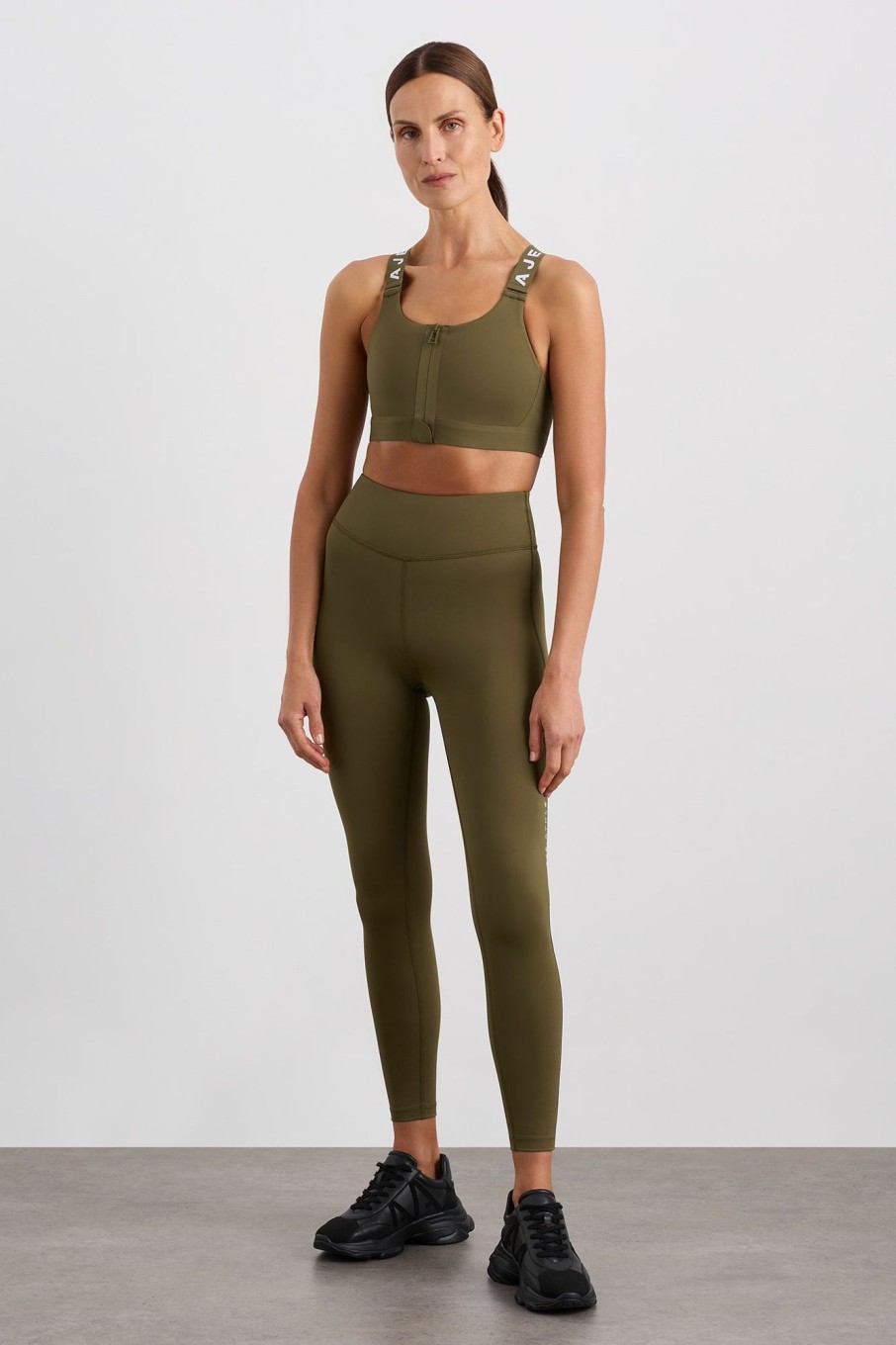 Bottoms Aje ATHLETICA | Panelled 7/8 Legging 236 Deep Khaki