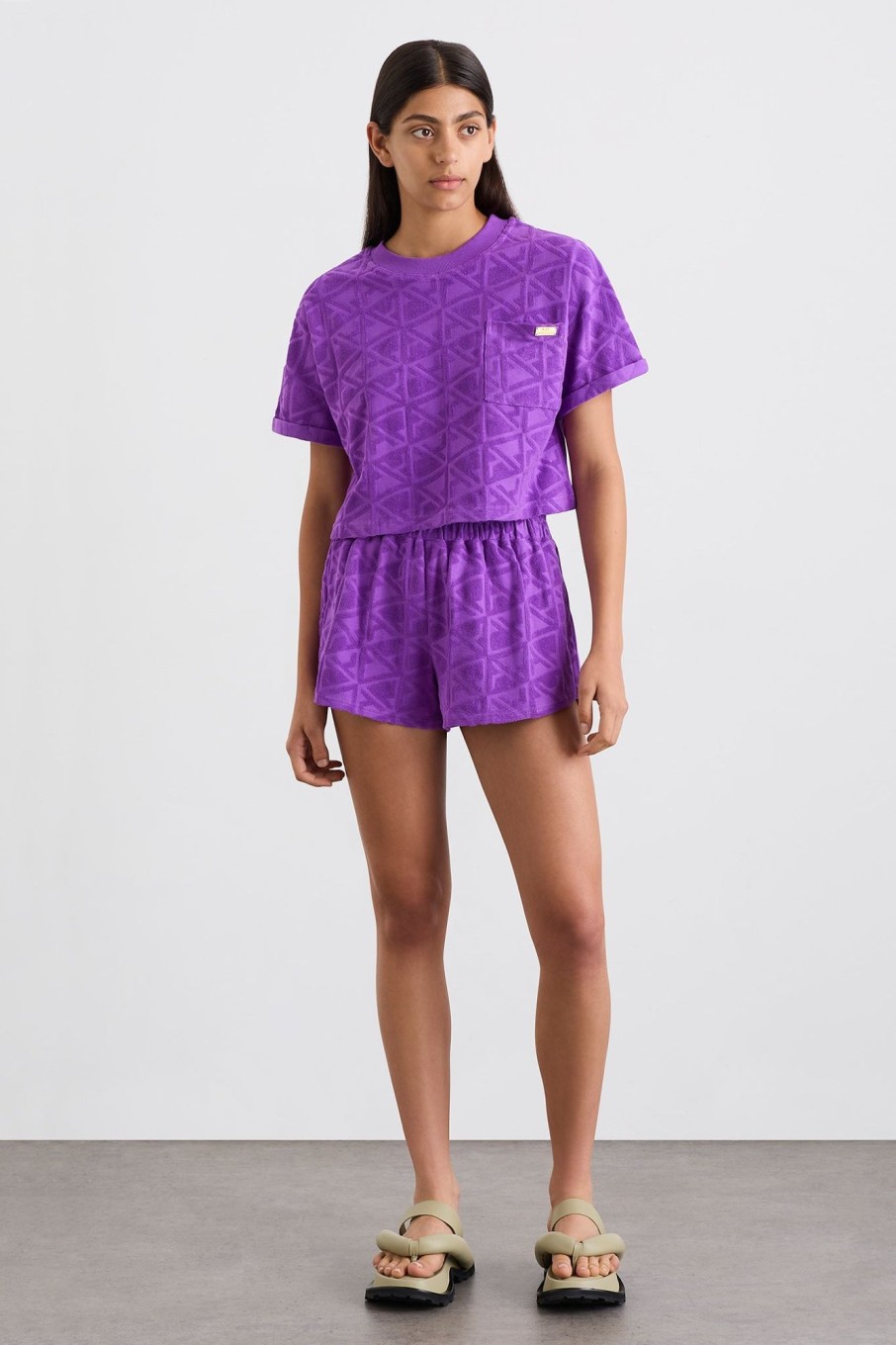 Bottoms Aje ATHLETICA | Terry Everyday Short 613 Ultra Violet